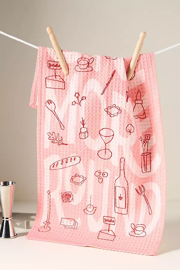One More Round Dish Towel | Anthropologie (US)