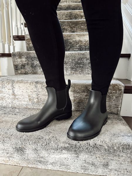 Rain boots on sale, 53% off & under $30! They run true to size and are easy to slide on and off. Sizing from 5-13! 

#LTKsalealert #LTKfindsunder50 #LTKshoecrush