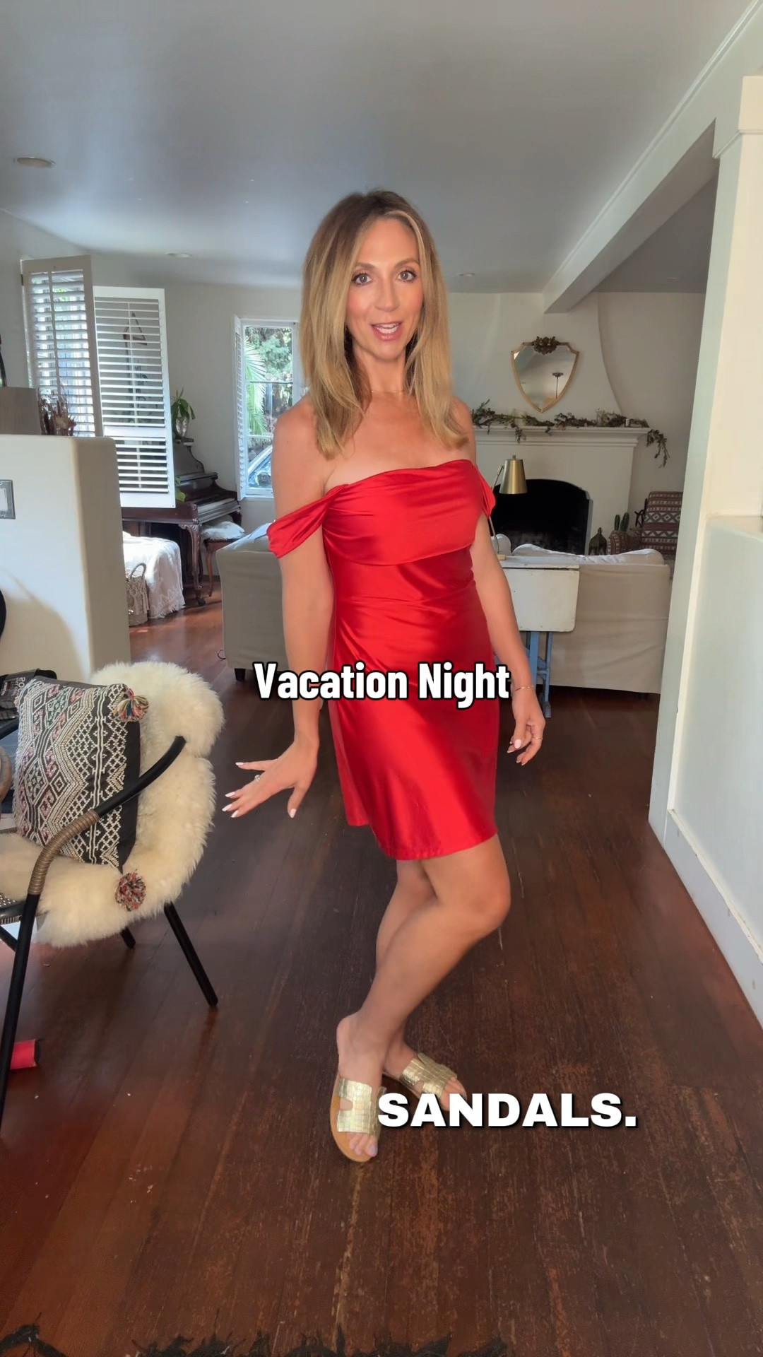 The LRD > LBD ❤️

This little red satin dress is one of those pieces you can completely change with accessories and honestly… the price is SO good for how flattering it is. It’s fitted through the waist but doesn’t cling through the legs, the straps can be worn up or off shoulder, and you can easily wear it with a regular bra (or no bra at all depending on the look). Also comes in so many colors for spring & summer!

I styled it 4 ways:
✨ cool girl concert outfits with a black bomber jacket from @Target + studded ballet flats  
✨ vacation outfits with gold flat sandals  
✨ elevated summer outfits with my favorite @Zara linen blazer (finally back in stock!) + nude heels  
✨ classic date night outfits with black strappy heels + a cute mini bag

Also linked the cutest nude summer heels that are on major sale right now 👏 and a couple of my favorite micro bags. 

This is officially my vote for swapping the LBD for an LRD this season ❤️ One of those summer dresses that works for everything from vacation outfits and concert outfits to graduation dresses, wedding guest dress summer events, girls night, and easy date night outfits.

#LTKWedding #LTKootd #LTKTravel