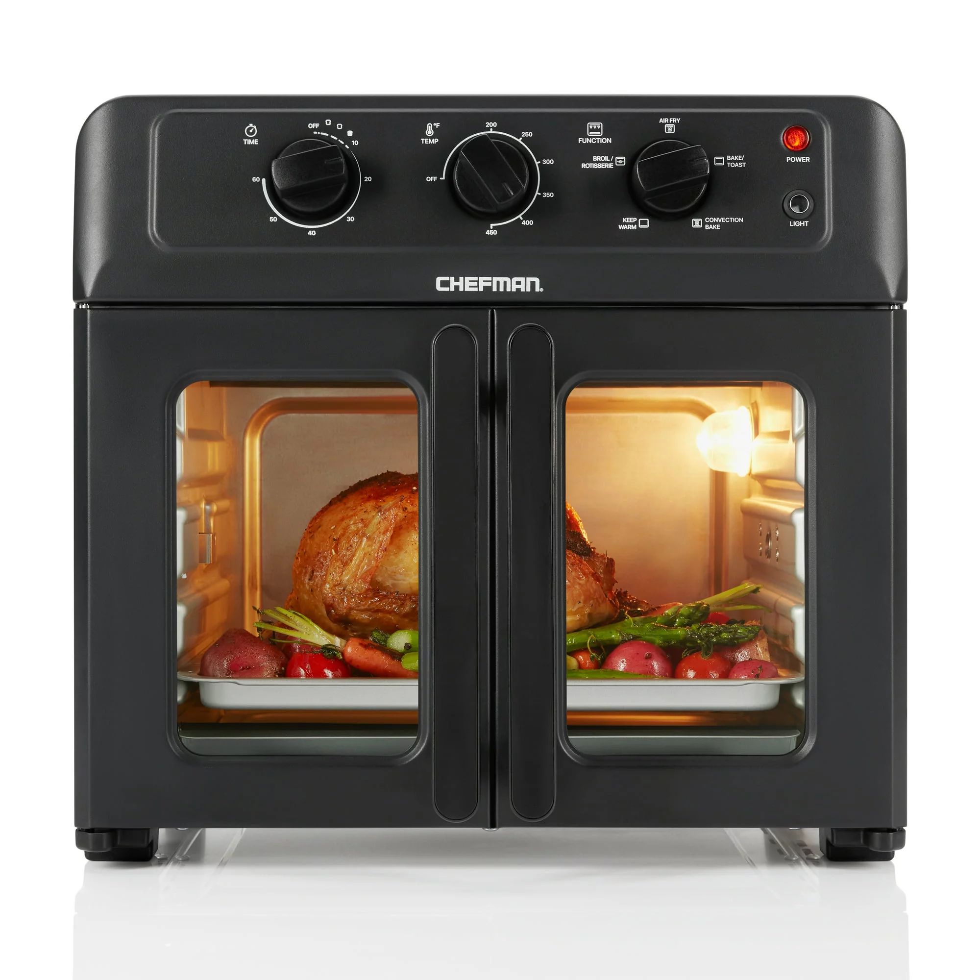 Chefman French Door Air Fryer + Oven, 26 Quart - Walmart.com | Walmart (US)