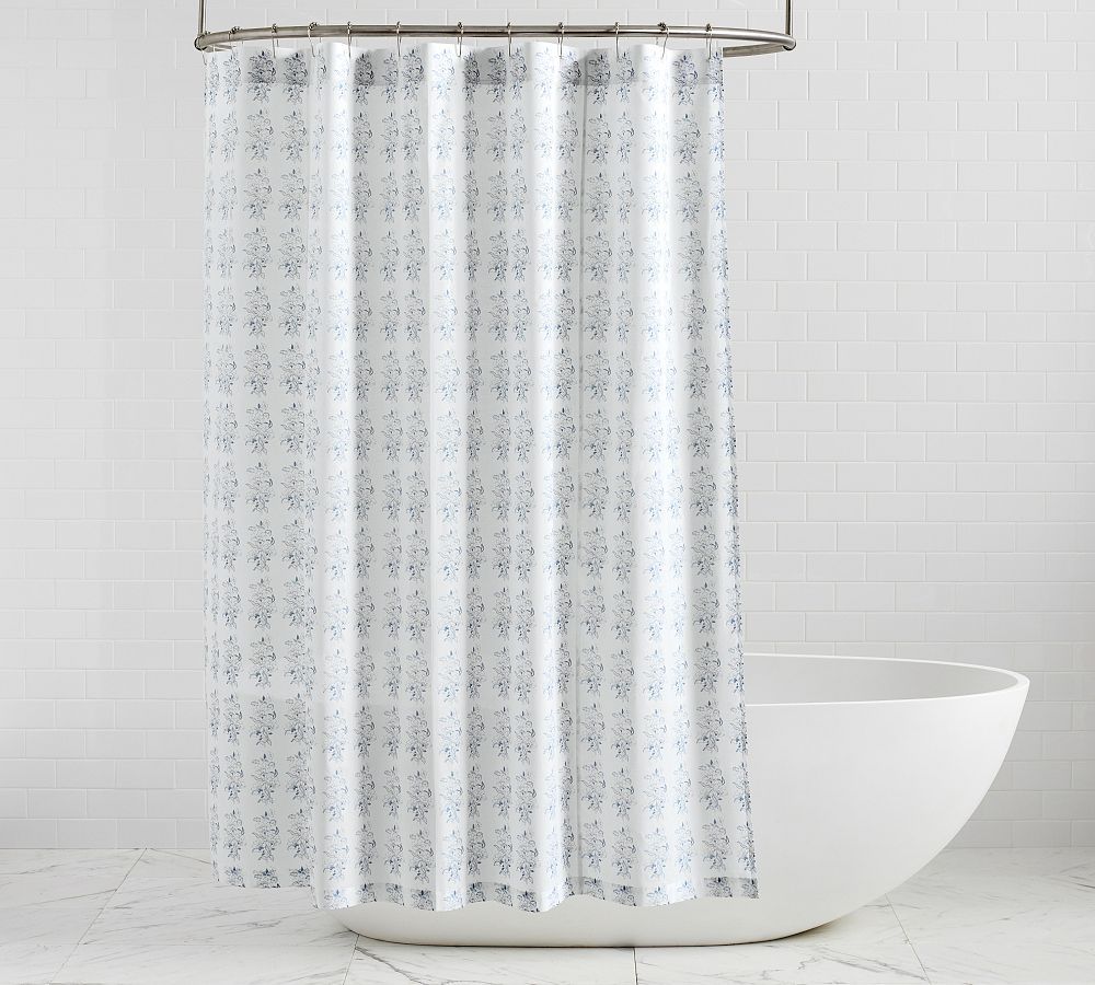 Micha Floral Shower Curtain | Pottery Barn (US)