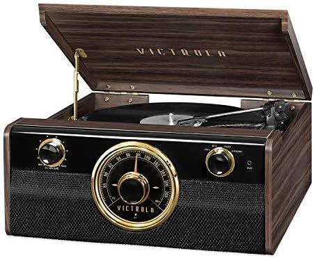 Victrola Wood Metropolitan Mid Century Modern Bluetooth Record Player with 3-Speed Turntable and ... | Amazon (US)