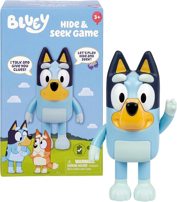 Bluey Game Hide and Seek Electronic Figure, Musical Kids Figurines, Toddler Figurine Toys for Age... | Amazon (US)