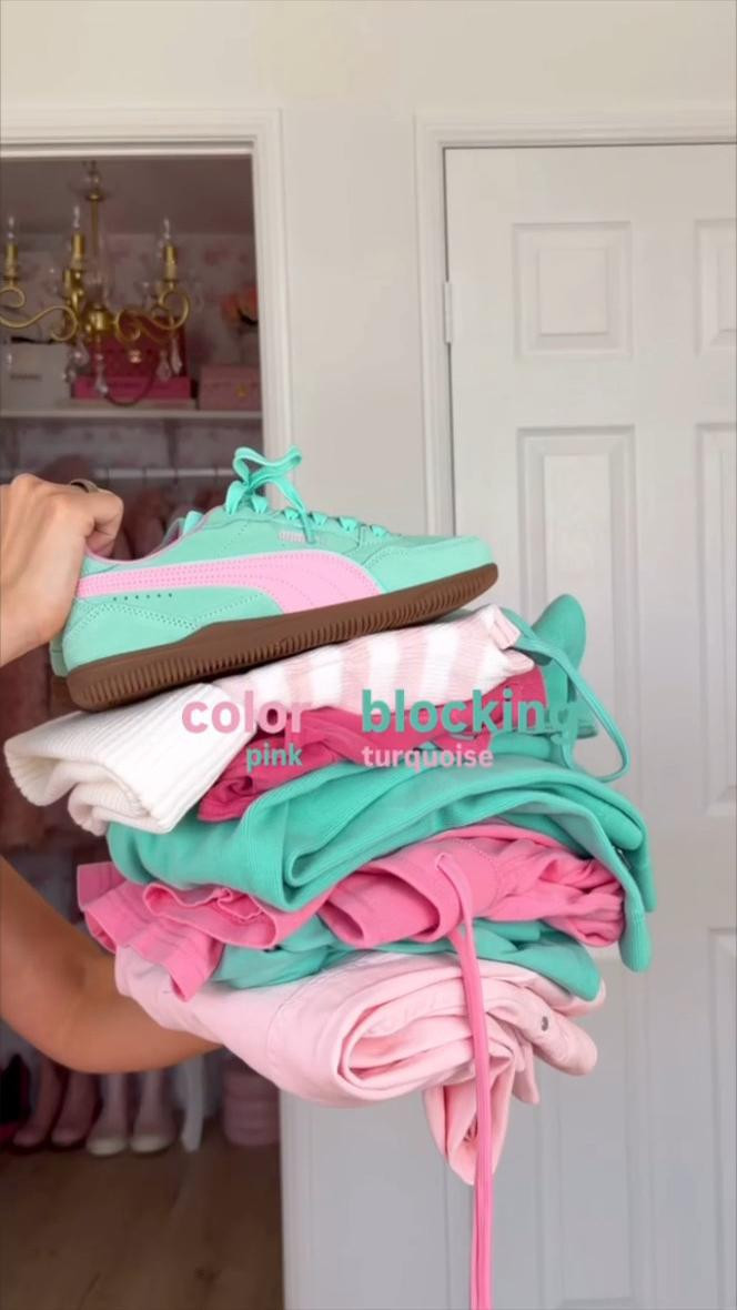 pink + turquoise 🌸🐬🦋🎀 which color should I do next? 
 

 #LTKgrwm #LTKootd #LTKSeasonal