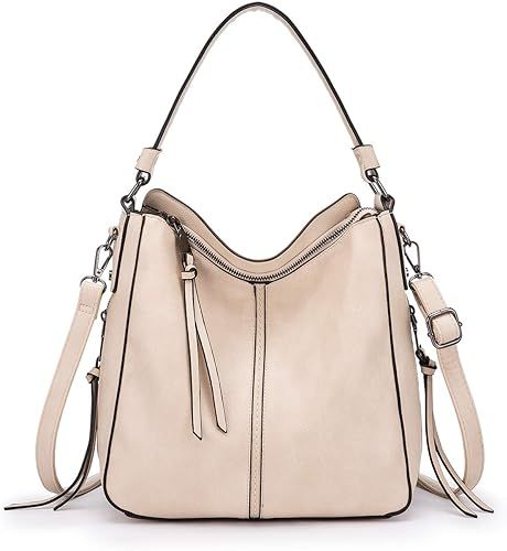 Handbags for Women Large Designer Ladies Hobo bag Bucket Purse Faux Leather | Amazon (US)
