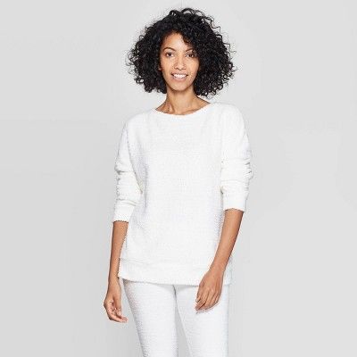 Women's Cozy Chenille Lounge Sweatshirt - Stars Above™ | Target