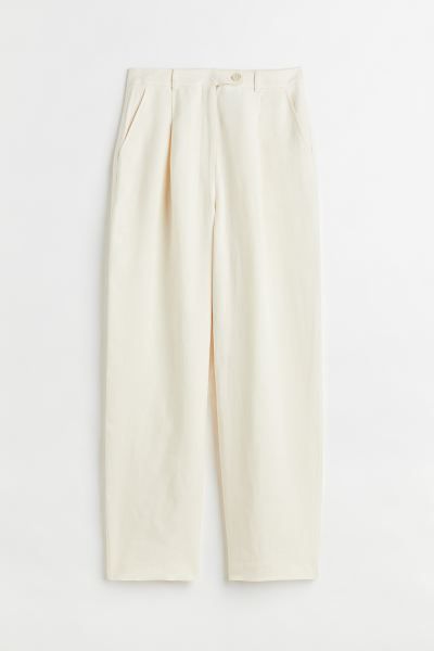 Tailored linen trousers | H&M (UK, MY, IN, SG, PH, TW, HK)