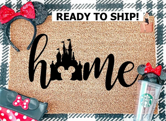 Disney Doormat / Disney Welcome Mat / Disney Home Decor | Etsy | Etsy (US)