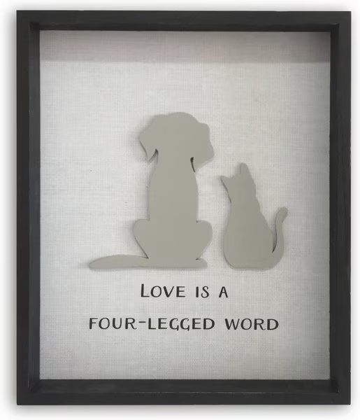 NEW VIEW "Love Is A Four-Legged Word" Box Sign - Chewy.com | Chewy.com