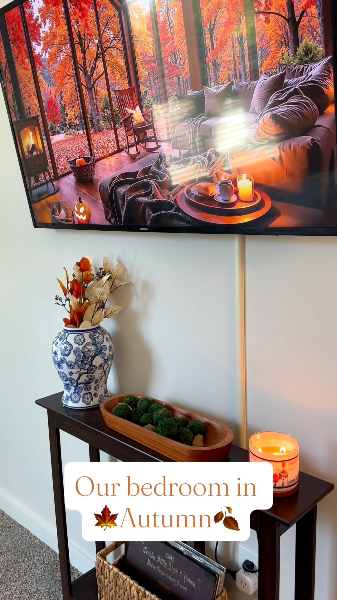 Our bedroom in 🍁Autumn🍂 I love bringing the fall decor into all the rooms of the house, it makes every space feel so festive!! Our bedroom is so warm & cozy at this time of year 🤎

#LTKHome #LTKSeasonal