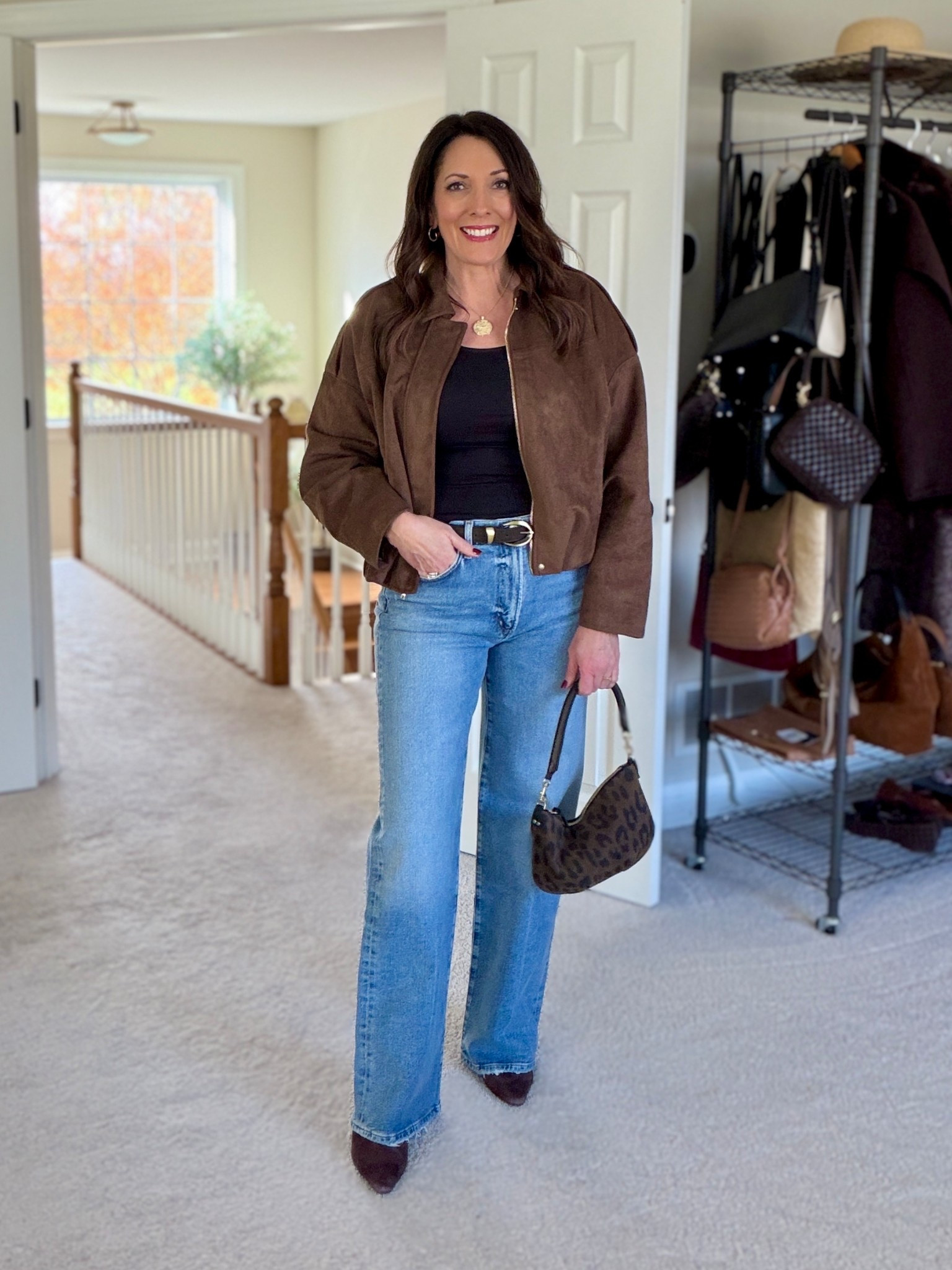 Styling the viral Zara suede-effect bomber bubble hem jacket. 

#LTKMidsize #LTKFindsUnder100 #LTKOver40