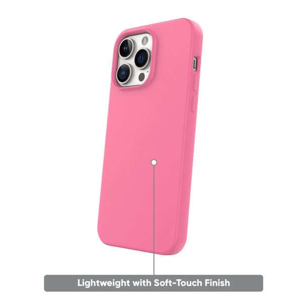 onn. Silicone Phone Case for iPhone 14 Pro - Pink | Walmart (US)