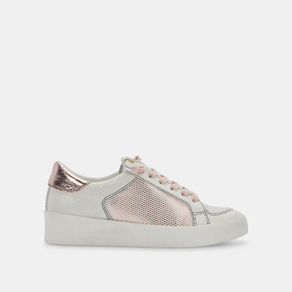 LEDGER SNEAKERS ROSE GOLD LEATHER | DolceVita.com