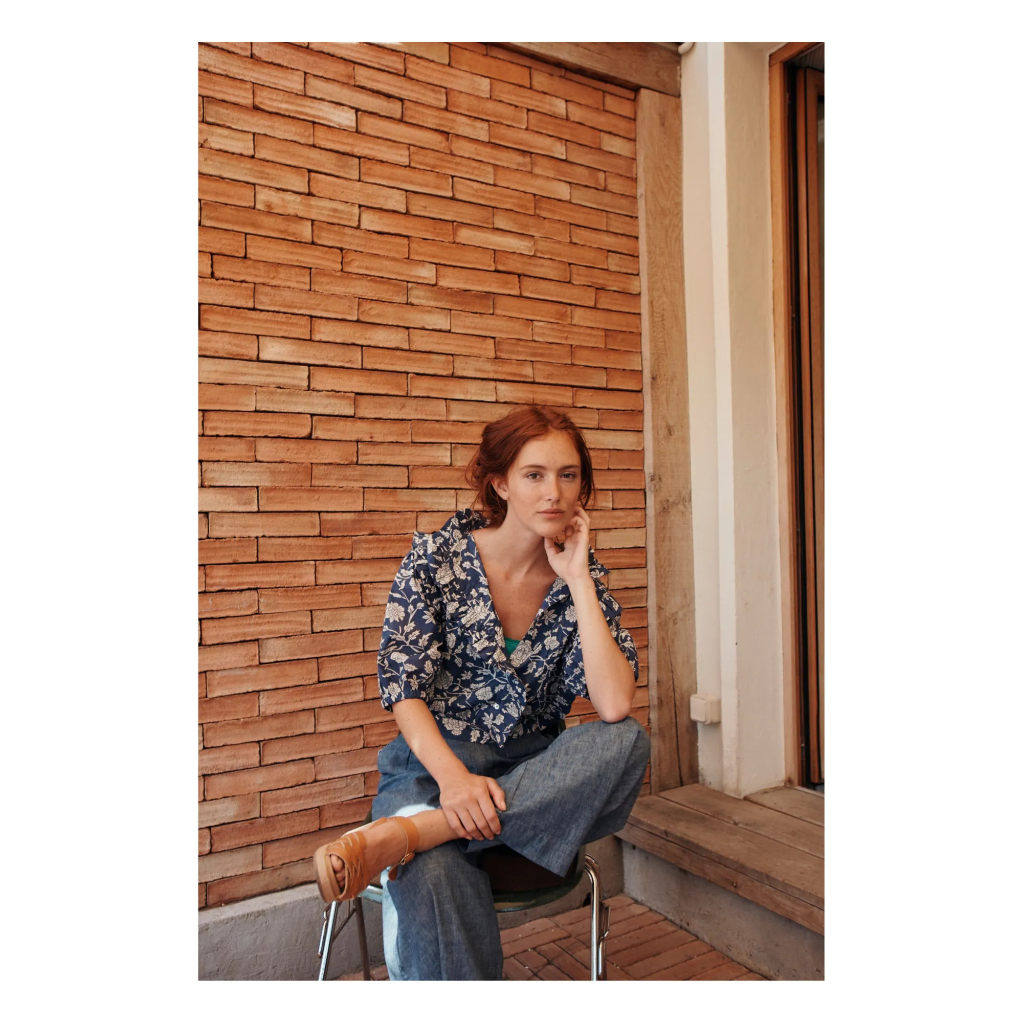 Blouse Zolia Flowers - Women's collection | Blue | Smallable