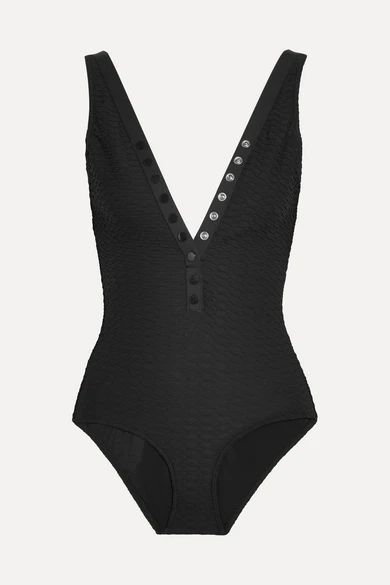 Eres - Edito Tribune Matelassé Swimsuit - Black | NET-A-PORTER (UK & EU)