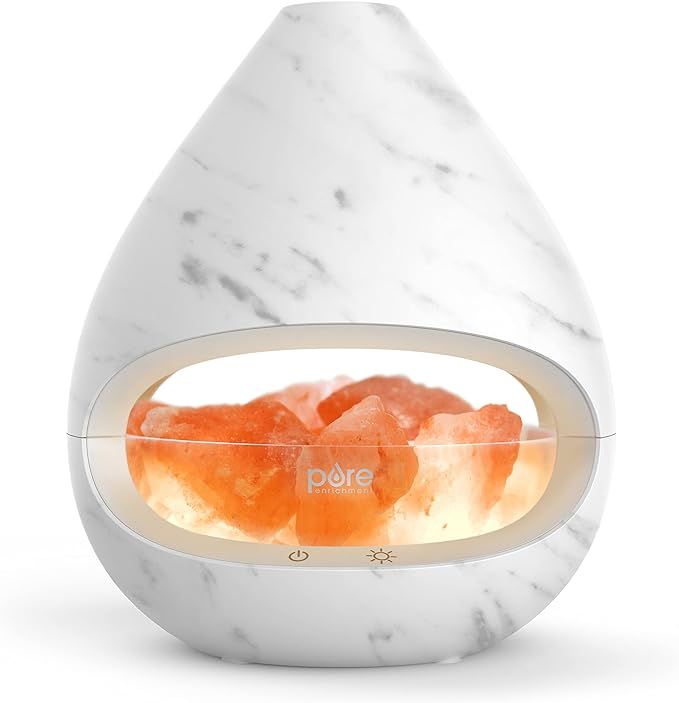 Pure Enrichment® PureGlow™ Crystal - 2-in-1 Himalayan Salt Lamp & Ultrasonic Essential Oil Dif... | Amazon (US)