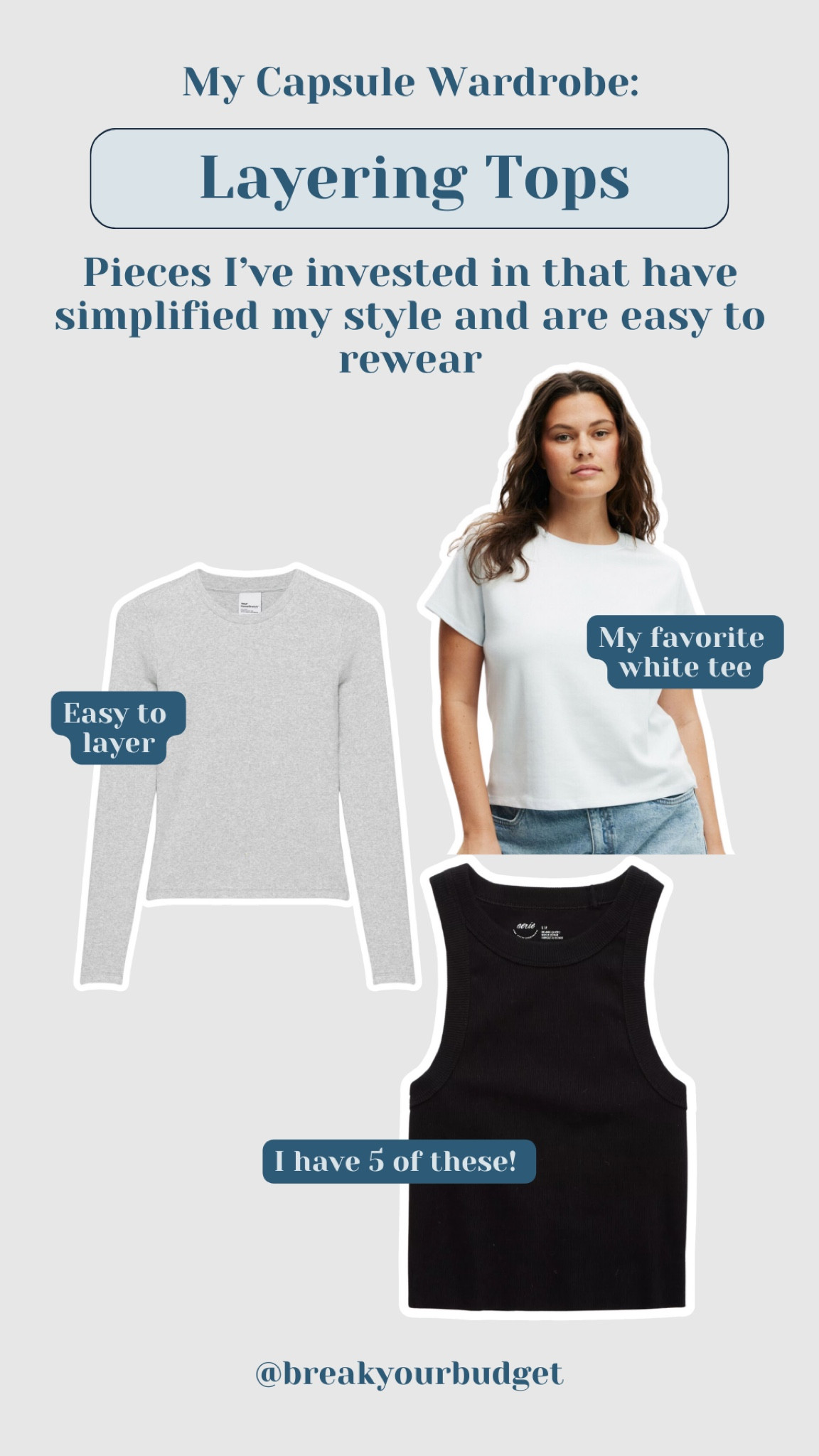 Capsule wardrobe essentials: These basic tops are the foundation of so many of my outfits #capsulewardrobe #mix&match #investinyourcloset #basictops

#LTKStyleTip #LTKGiftGuide #LTKSeasonal