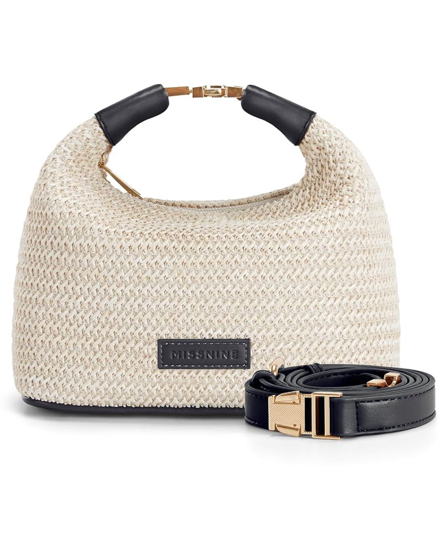 Missnine Straw Purse for Women Summer Raffia Purses Small Beach Crossbody Bag Vacation Woven Top ... | Amazon (US)