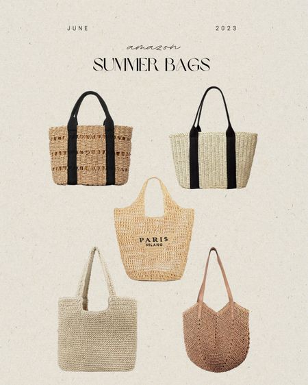 Amazon summer bags // beach bags // straw bags // pool totes 

#LTKstyletip #LTKswim