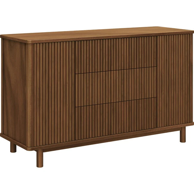 Babyletto | Pogo Tambour Assembled Dresser, Natural Walnut | Maisonette | Maisonette