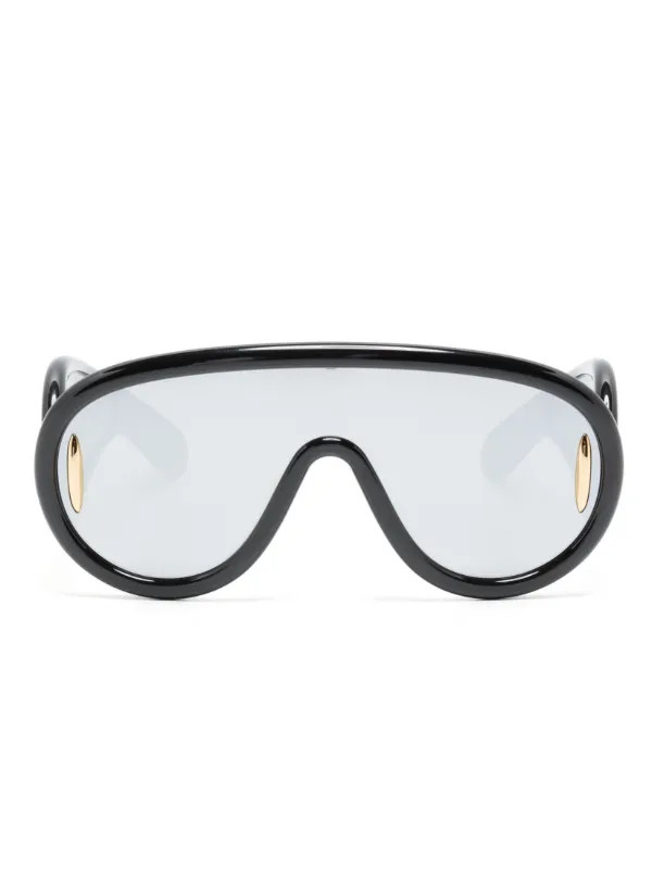 LOEWE EYEWEAR logo-plaque D-frame Sunglasses - Farfetch | Farfetch Global