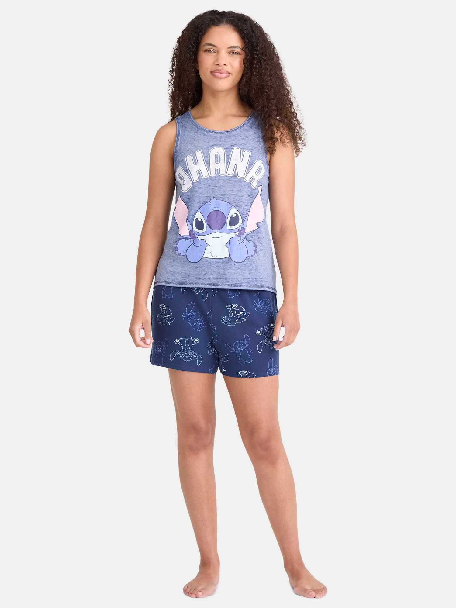 Disney Stitch Women's Tank Top and Shorts Pajama Set, 2-Piece, Sizes XS-3X | Walmart (US)