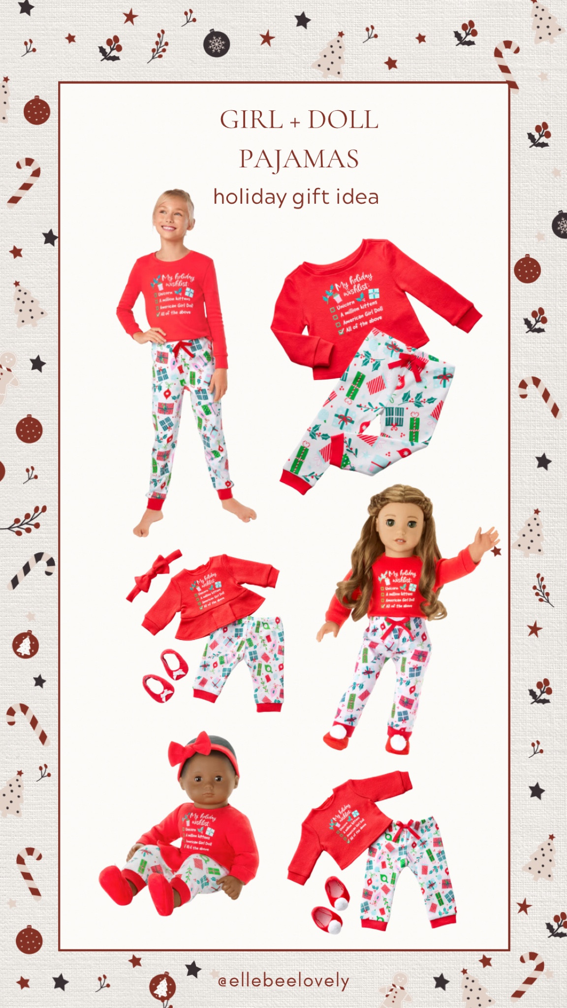 Gift Idea! Matching pajamas for the sweetest little girl in your life AND for favorite dolls! 

#LTKGiftGuide #LTKkids #LTKHoliday