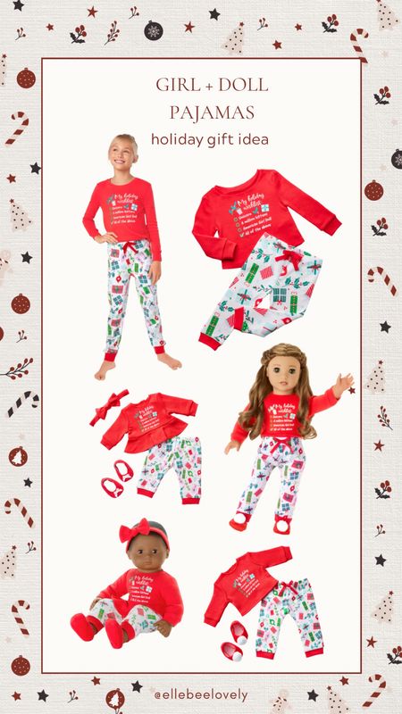 Gift Idea! Matching pajamas for the sweetest little girl in your life AND for favorite dolls! 

#LTKGiftGuide #LTKkids #LTKHoliday