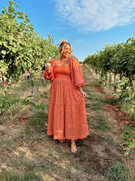 Free people dress. This dress was perfect for the winery, or would make a great option for family photos. This fall! I size down one, I’m wearing a size medium. Runs big!

#LTKmidsize #LTKSeasonal #LTKcurves