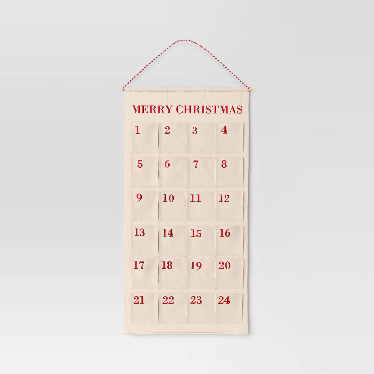 XL Merry Christmas Canvas Countdown Calendar - Threshold™ | Target