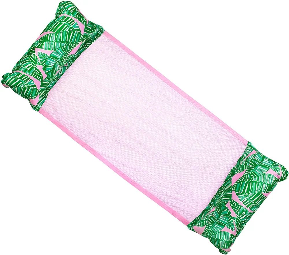 Lilly Pulitzer Hammock Pool Float with Pillows, Pool Accessories for Adults, Saddle Lounge Chair ... | Amazon (US)