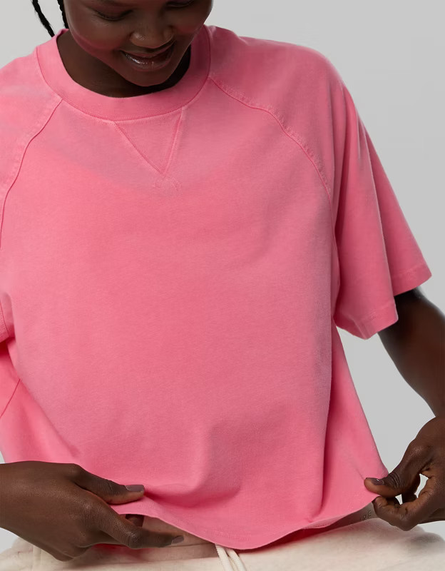 OFFLINE By Aerie Let's Stretch Boxy Short Sleeve T-Shirt | Aerie