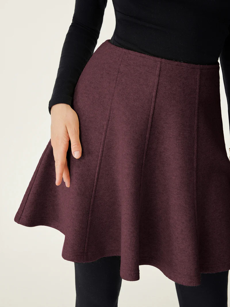 High Waisted Flare Hem Mini Skirt | OGLmove
