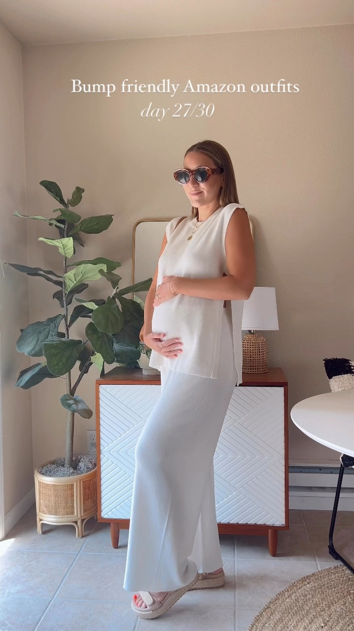 30 days of bump friendly Amazon outfits 🤰🏼 DAY 27 

I love this set! Perfect to wear now and into cooler weather. I sized up to a medium for the bump.

#amazonfinds #amazonstyle #bumpfriendly 

#LTKStyleTip #LTKBump