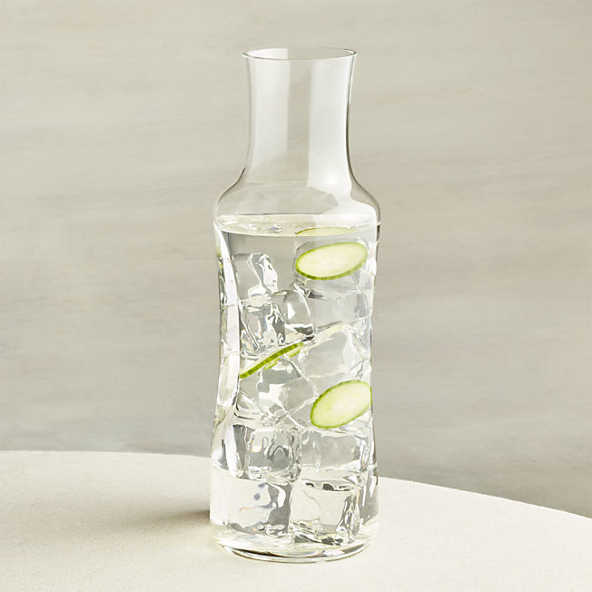 Pinch Glass Carafe + Reviews | Crate & Barrel | Crate & Barrel