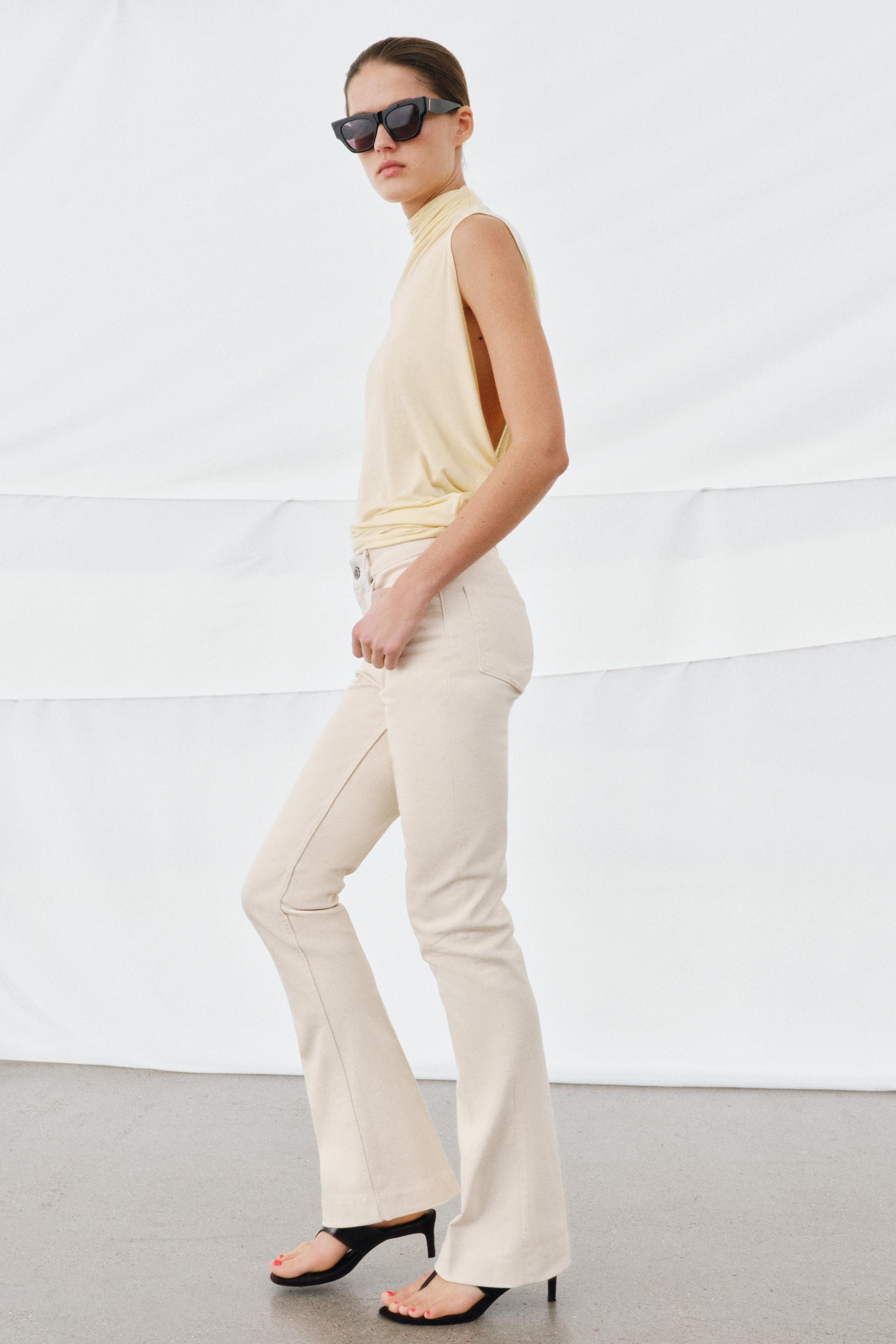 ZW COLLECTION MID-RISE BOOTCUT JEANS | Zara US