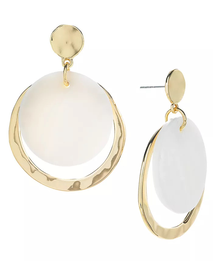 Style & Co Gold-Tone Crescent Drop Earrings, Created for Macy's - Macy's | Macy's
