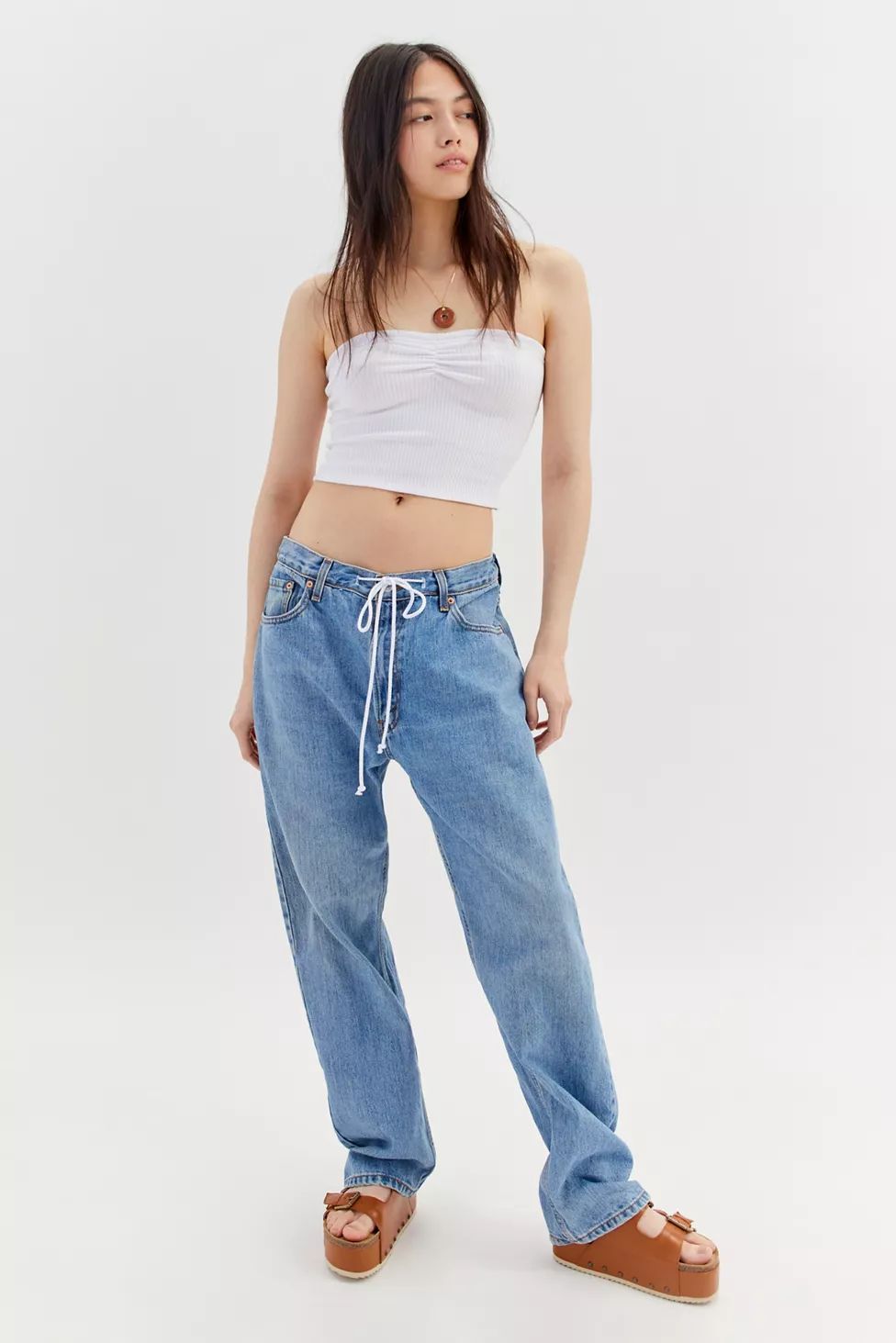 Urban Renewal Remade Levi’s® Drawstring Waist Baggy Jean | Urban Outfitters (US and RoW)