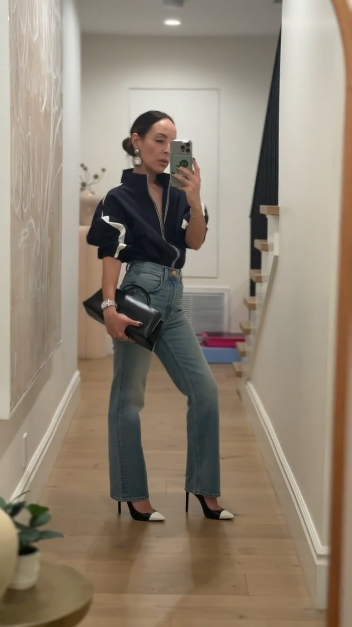 I swear this jacket I found @Macys could pass for Saint Laurent 👀 One of my best look-for-less finds to date! 

Wearing size small in jacket. 
Wearing size 24 in jeans  

#LTKmomlife #LTKootd #LTKgrwm