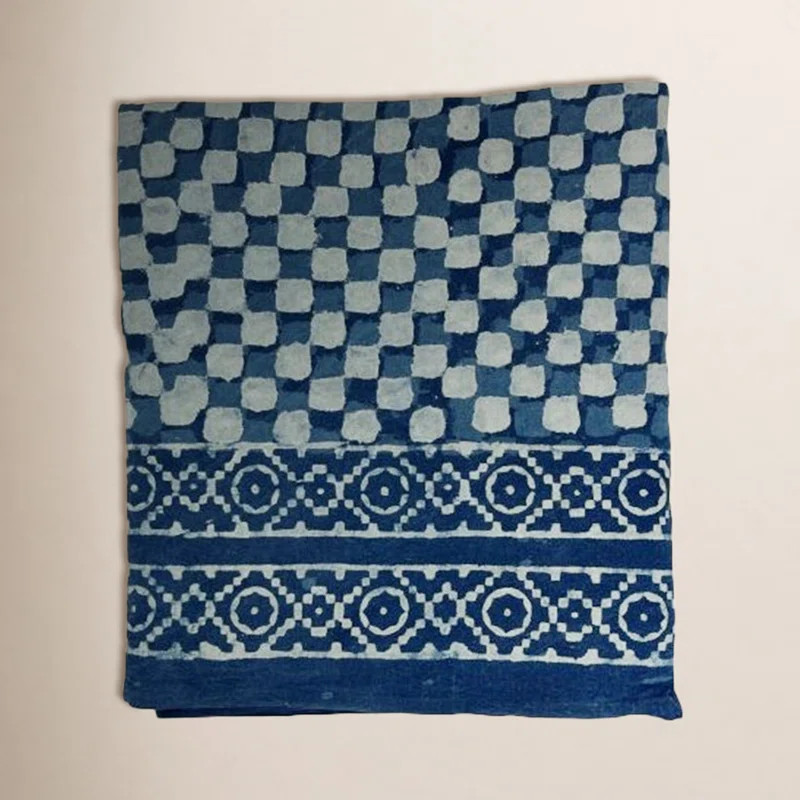 Indigo Check Tablecloth | Wayfair North America