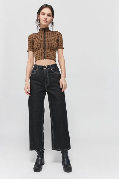 iets frans… Geo Print Zip-Front Top | Urban Outfitters (US and RoW)