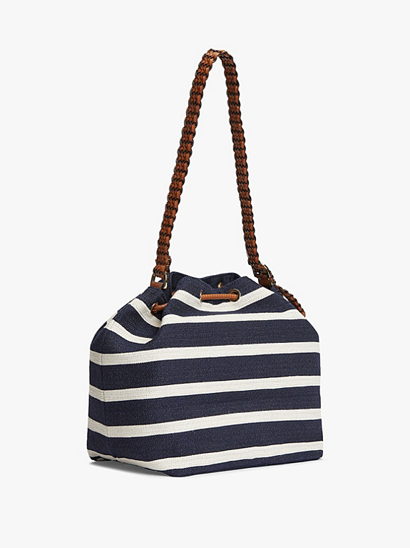 Stripe Logo Adjustable Bucket Bag | Tommy Hilfiger UK