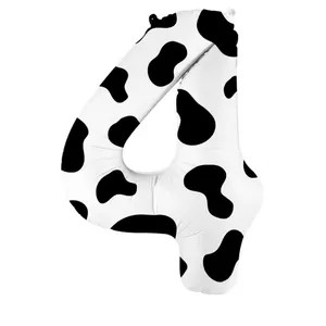 Cow Print Number Balloon: 40" Barnyard Birthday Party Decor - Etsy | Etsy (Global)