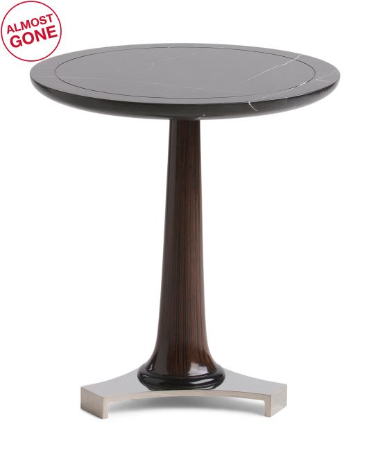 Parker Beech And Rose Wood  Marble Side Table | TJ Maxx