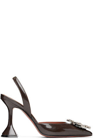 Taupe Begum 95 Sling Heels | SSENSE
