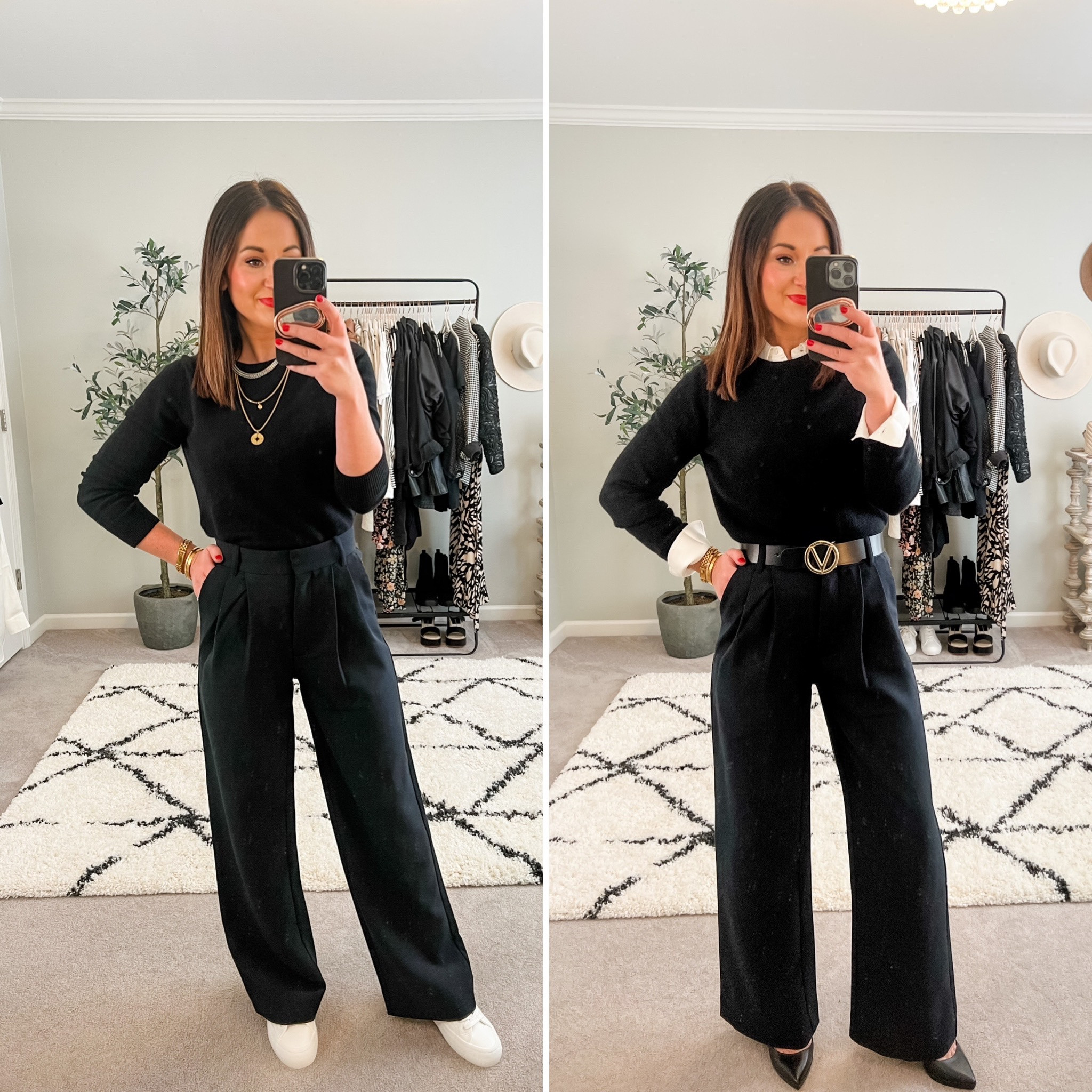 Abercrombie pants - dress up or down - work look - $50 cashmere sweater 

#LTKworkwear #LTKSale #LTKstyletip