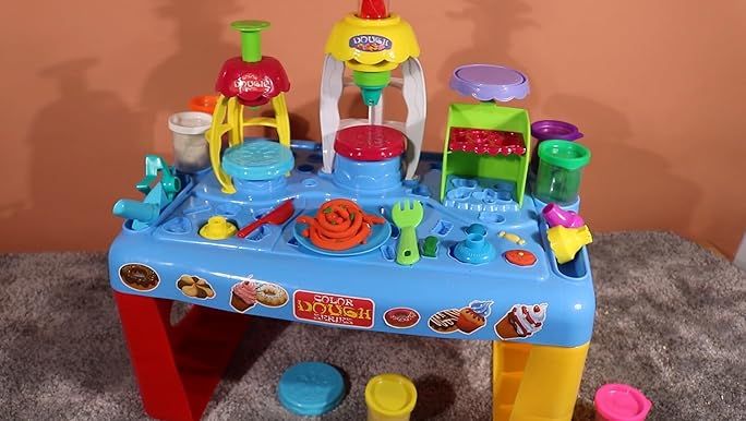 Play-Doh Play 'N Store Kids Play Table for Arts & Crafts Activities with 8 Non-Toxic Colors, 2 Oz... | Amazon (US)