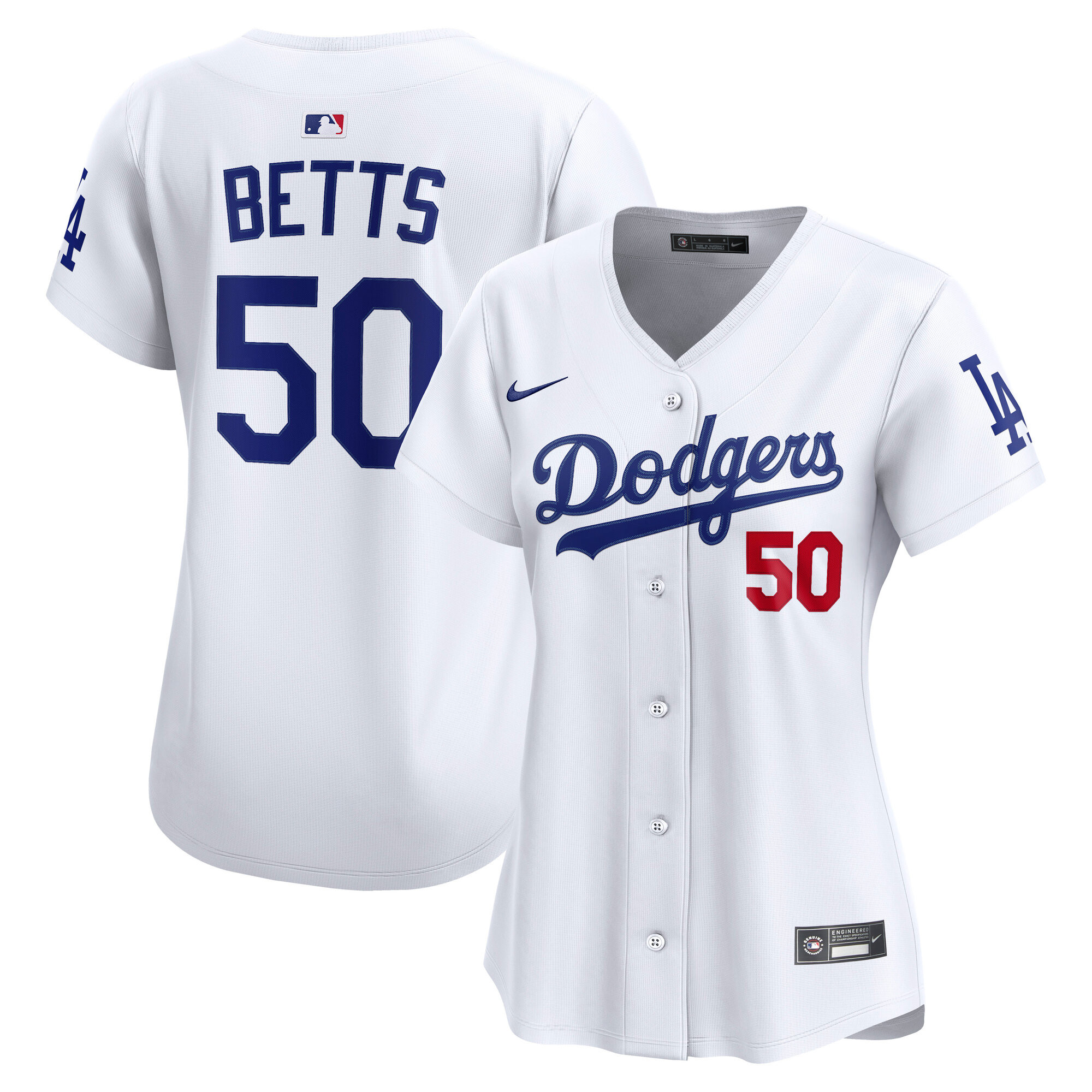 Women's Los Angeles Dodgers Mookie Betts Nike White Home Limited Jersey | MLB Shop