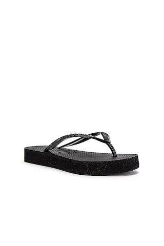 Havaianas Slim Flatform Flip Flop in Black from Revolve.com | Revolve Clothing (Global)
