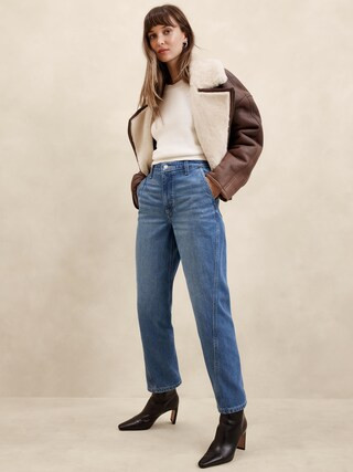 Luxe High-Rise Barrel Jean | Banana Republic Factory
